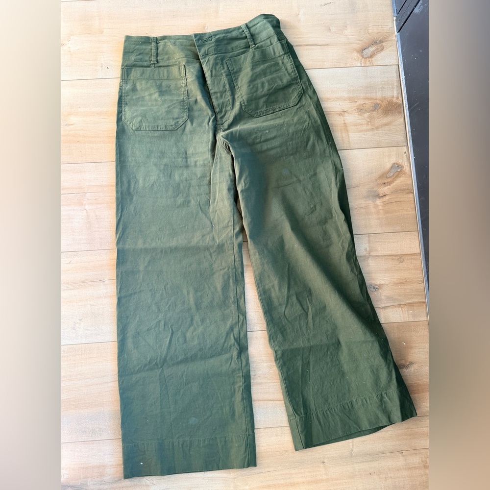 Anthropologie Olive Green Collette Pants